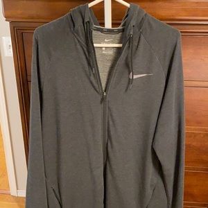 Nike Dri-Fit grey hoody sweatshirt
